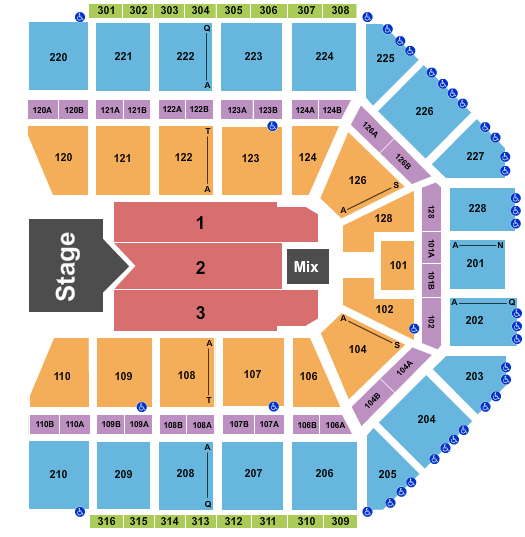 Van Andel Arena Rascal Flatts Seating Chart